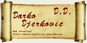 Darko Đerković vizit kartica